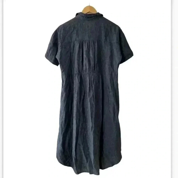 Eileen Fisher 100% Linen High Low Hem Market Dress Size XS - Picture 7 of 7